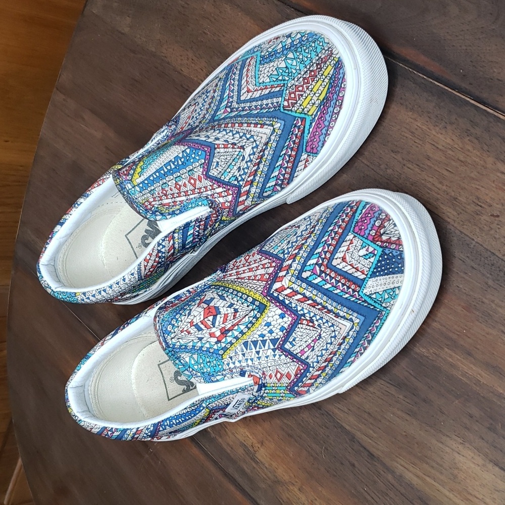 Vans Slip-On Sneaker Shoes Sz 6